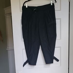 Banana Republic Black Capris with Straps